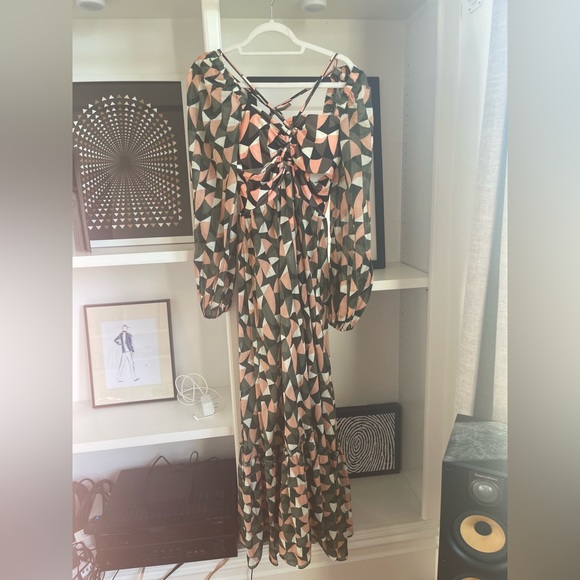 PatBO Beautiful Plitka lace-up dress, Size XL - Picture 9 of 10